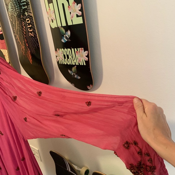 Free People Golden Sun Dress Size Lg. NWOT. Pockets! Make an offer! - Picture 6 of 12